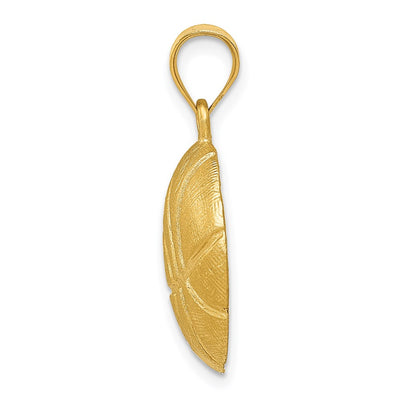 14K Basketball Charm, 25 x 17mm