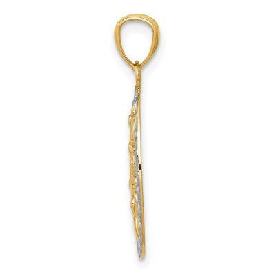 14K w/ Rhodium Tree of Life Pendant