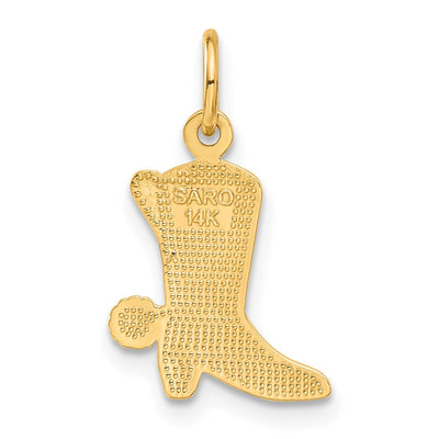 14K Cowboy Boot Charm