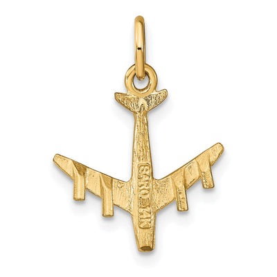 14K Satin Diamond-cut Taurus Zodiac Charm, 30 x 25mm