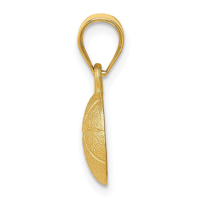 14K Basketball Charm, 19 x 10mm