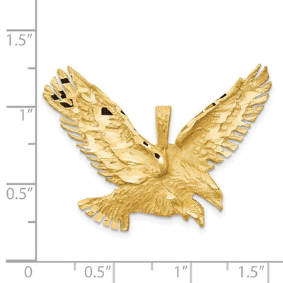 14K Eagle Pendant, 30 x 39mm