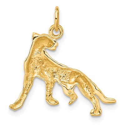 14K Tiger Charm, 31 x 29mm