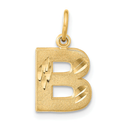 14K Letter Initial Charm, 15.05 x 10.34mm