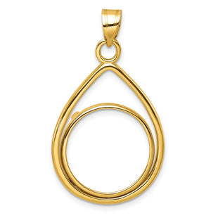 14k Yellow Gold Pendants Style C8191 - Classique Jewelry Inc.