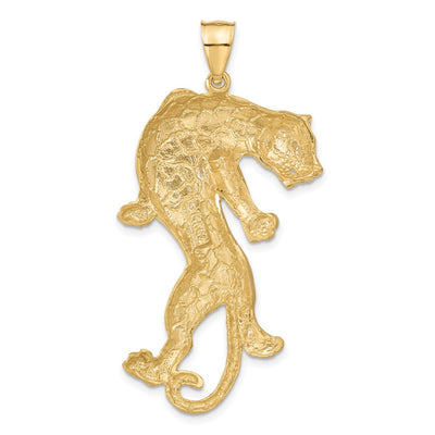 14K Panther Pendant, 56 x 28mm