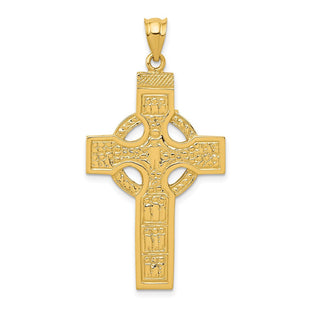 14k Celtic Cross Pendant (Style C895)