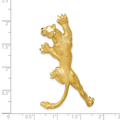 14K Panther Pendant, 53 x 29mm