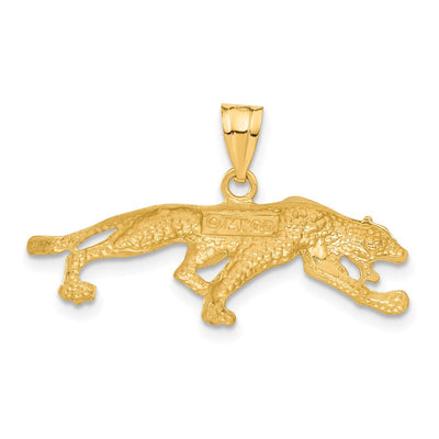 14K Panther Pendant, 19 x 33mm