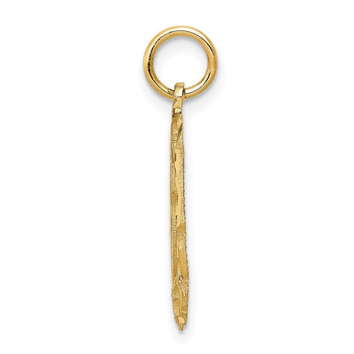 14K #16 in Oval Circle Pendant