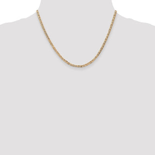 14K Concave Anchor with Lobster Clasp Chain (Style CCA080-18)
