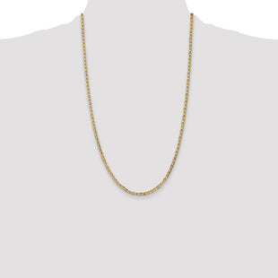 14K Concave Anchor with Lobster Clasp Chain (Style CCA080-26)