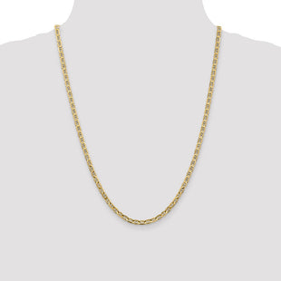 14K Concave Anchor with Lobster Clasp Chain (Style CCA100-24)