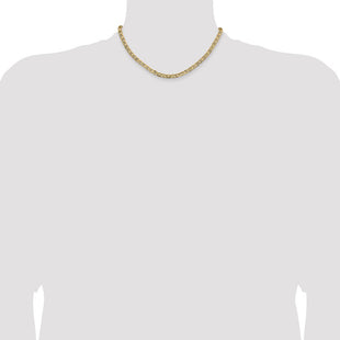 14K Concave Anchor with Lobster Clasp Chain (Style CCA120-16)