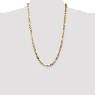 14K Concave Anchor with Lobster Clasp Chain (Style CCA140-26)