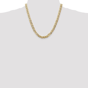 14K Concave Anchor with Lobster Clasp Chain (Style CCA180-20)