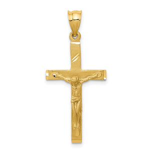 14K Crucifix Pendant (Style D172)