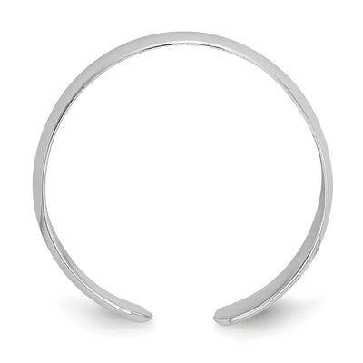 14K White Gold High Polished Toe Ring
