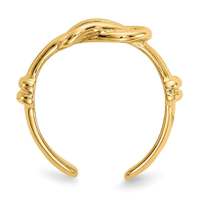 14K Love Knot Toe Ring