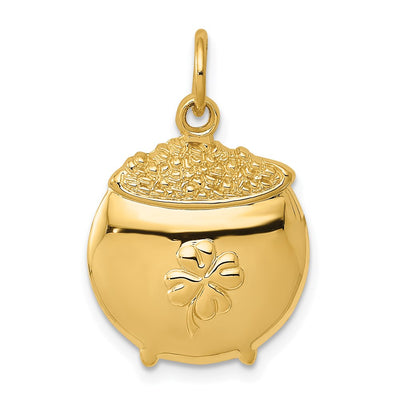14K Pot of Gold Charm