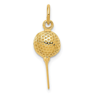 14k Golf Ball Charm (Style D3475)