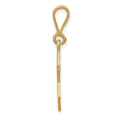 14K Star of David Charm, 24 x 15mm