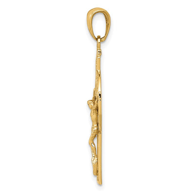 14K Polished Celtic Crucifix Pendant
