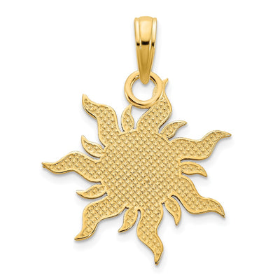 14K Epoxy I LOVE MY SUNSHINE Sun Pendant