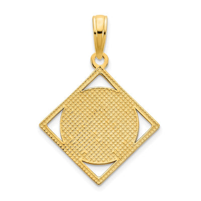 14K Yellow Gold Fancy Celtic Knot Pendant