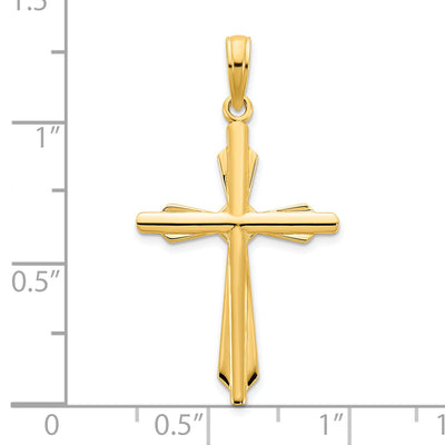 14ky Fancy Cross Pendant, 32 x 17mm