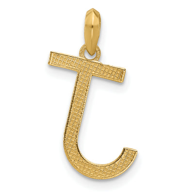 14ky Fancy Letter J, 16.86mm