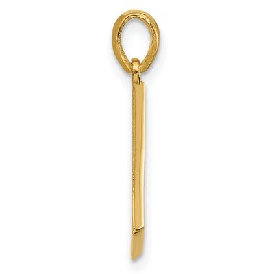 14ky Fancy Letter L, 16.57mm