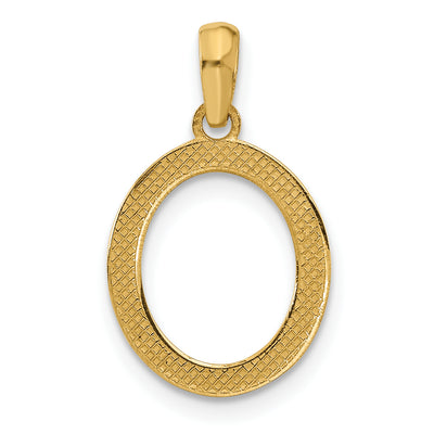 14ky Fancy Letter O, 16.75mm