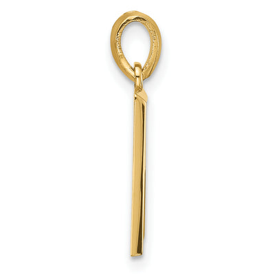 14ky Fancy Letter R, 17.05mm