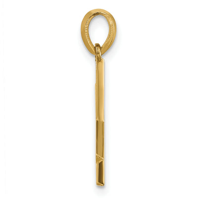 14ky Fancy Letter X, 17.09mm