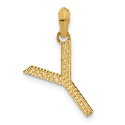14ky Fancy Letter Y, 16.73mm