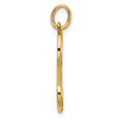 14ky Fancy Letter S, 19.23mm