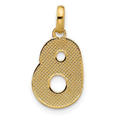 14ky Fancy Letter Initial Pendant Necklace in Elegant Script Design