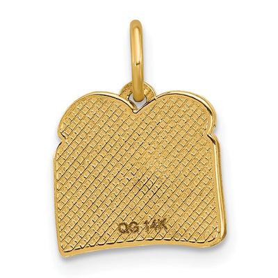 14K Yellow Gold Fancy Egg on Toast