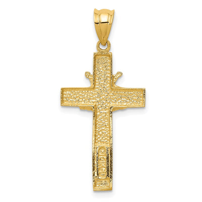 14K Claddagh Cross Pendant