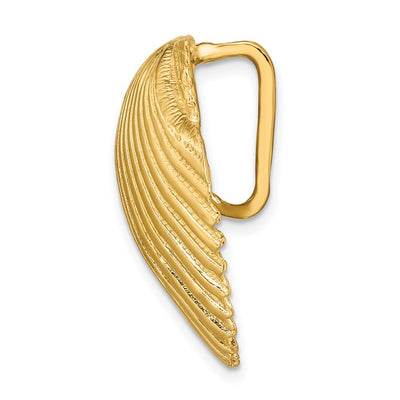 14K Fits Up To and Medium Scallop Shell Slide, 28 x 27mm
