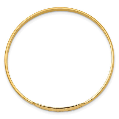 14K Slip-on ID Baby Bangle Bracelet