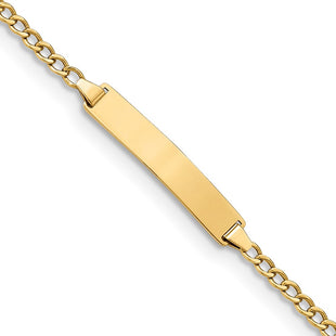 14k Yellow Gold Chain Bracelets Style DCID132 - Classique Jewelry Inc.