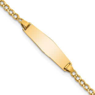 14k Yellow Gold Chain Bracelets Style DCID132C - Classique Jewelry Inc.