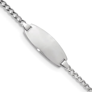 14k White Gold Chain Bracelets Style DCID144W - Classique Jewelry Inc.