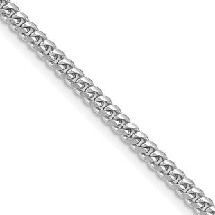 14k White Gold Chains Style DCU100W - Classique Jewelry Inc.