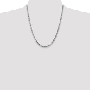 14k WG Solid Miami Cuban Chain (Style DCU120W-22)