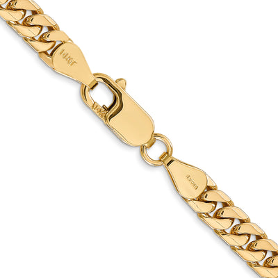 14K Solid Miami Cuban Link with Lobster Clasp Bracelet, 20 x 5mm