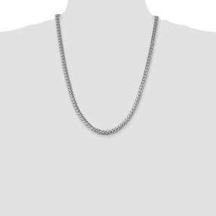 14k WG Solid Miami Cuban Chain (Style DCU200W-24)