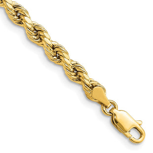 14K Semi Solid Diamond-cut Rope with Lobster Clasp Chain (Style DH030-8)